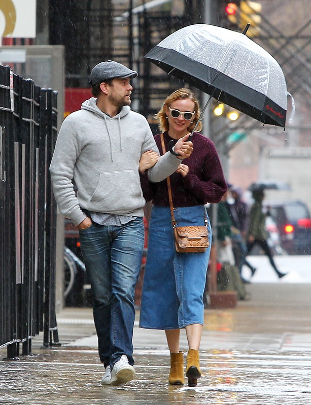 Diane Kruger i Joshua Jackson w Nowym Jorku, 2015, fot. East News