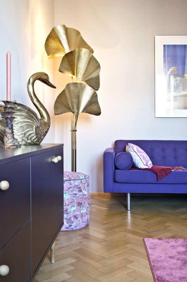 Soczyste kolory w monachijskim apartamencie Andrei Kehl