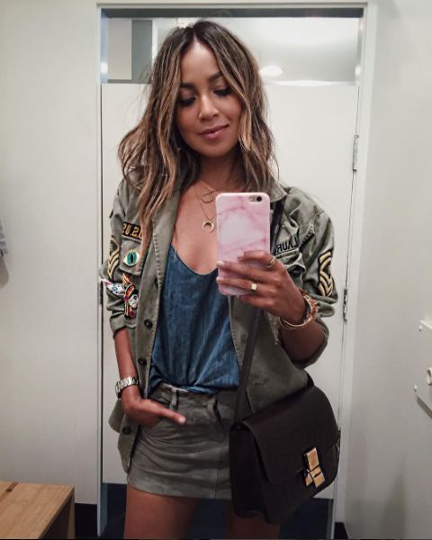 Kurtki khaki (Trend z Instagramu 2016) @sincerelyjules
