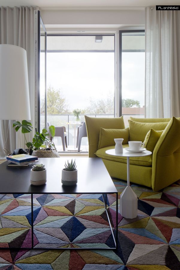 Nowoczesny apartament w Poznaniu, projekt: PL.architekci