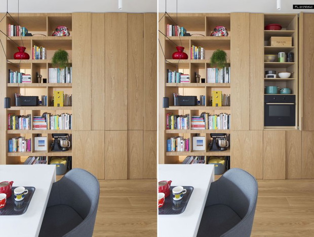 Nowoczesny apartament w Poznaniu, projekt: PL.architekci