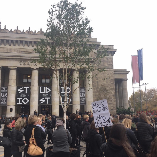 #czarnyprotest w Warszawie
