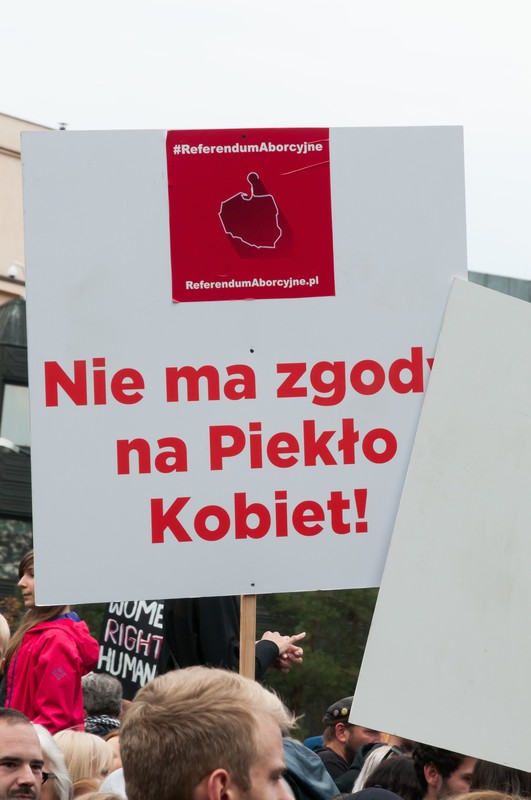 Manifestacja Żarty się skończyły! Moje ciało, moja sprawa, Warszawa, 1