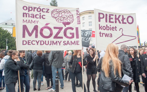 Manifestacja Żarty się skończyły! Moje ciało, moja sprawa, Warszawa, 1
