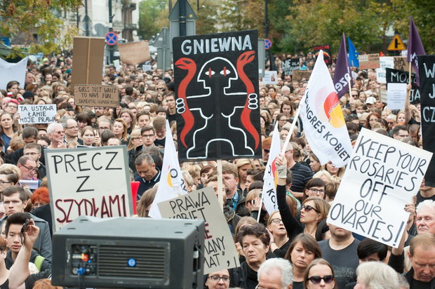 Manifestacja Żarty się skończyły! Moje ciało, moja sprawa, Warszawa, 1