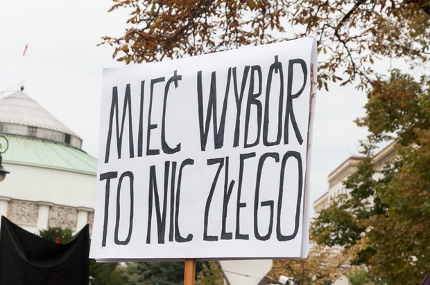 Manifestacja Żarty się skończyły! Moje ciało, moja sprawa, Warszawa, 1