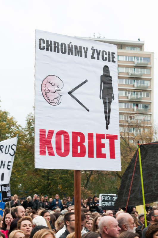 Manifestacja Żarty się skończyły! Moje ciało, moja sprawa, Warszawa, 1