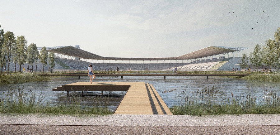 Nowy stadion Skry, projekt: Aleksander Wadas, Gdańsk.