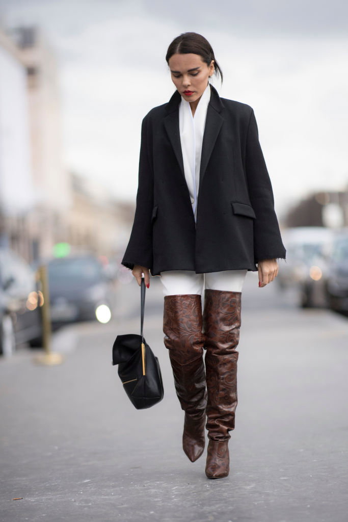 Kozaki za kolano na Paris Fashion Week