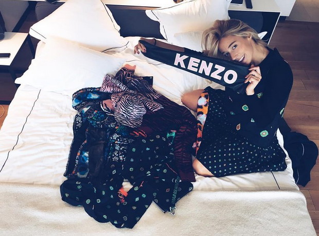 Kenzo x H&M na Instagramie