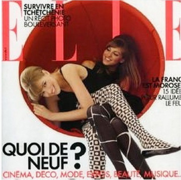 Renata Kaczoruk i Agata Kaczoruk na okładce ELLE France, sierpień 2005