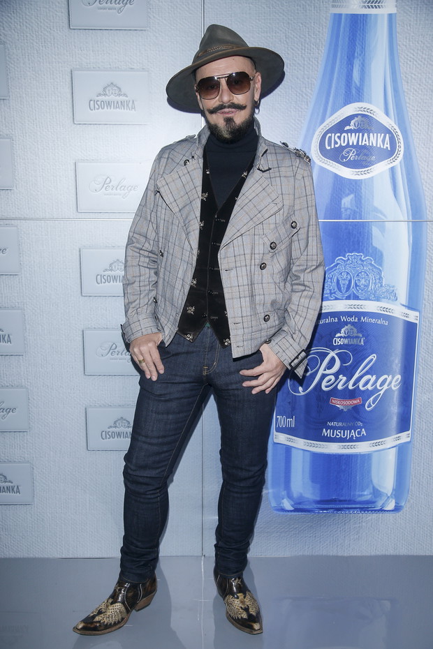Tomasz Jacyków na pokazie Maciej Zień The Beatles wiosna-lato 2019