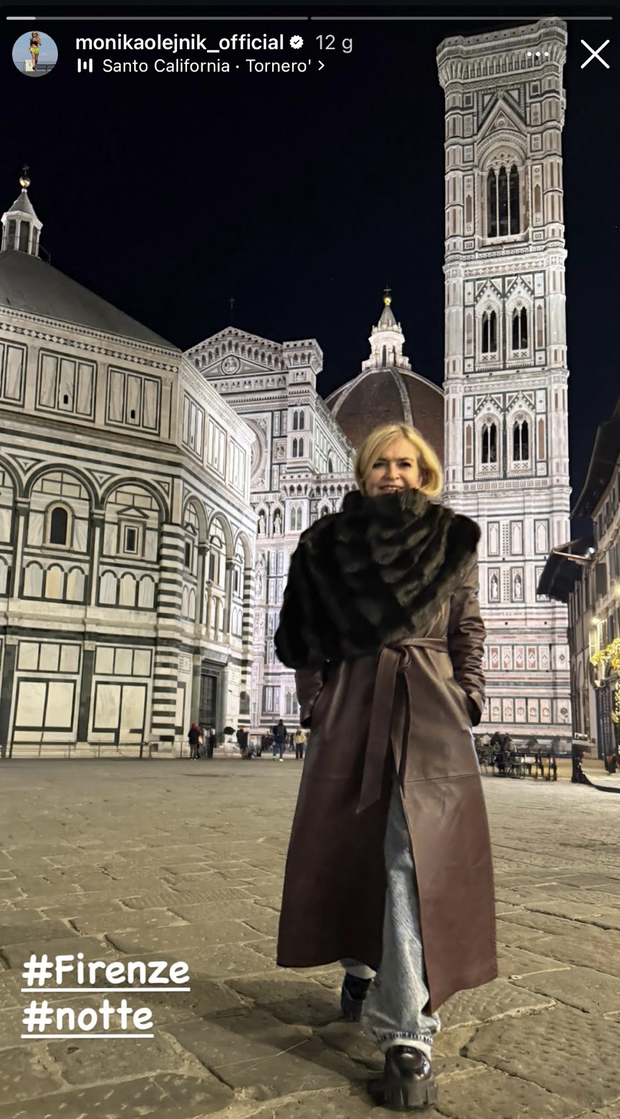 Florentine Leather Coat – płaszcz w czekoladowym brązie trend