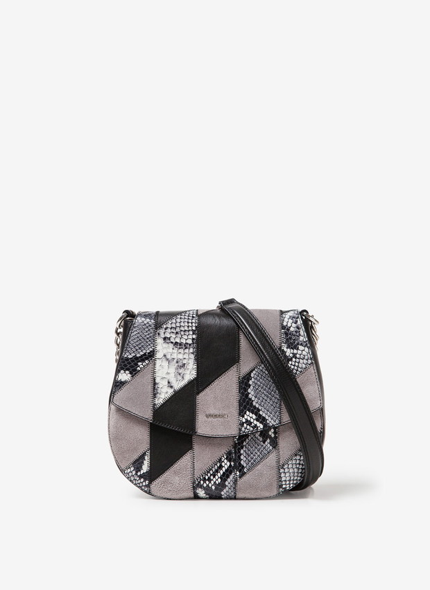 Black Friday: Uterqüe, patchworkowa torebka, 500 zł z 625 zł