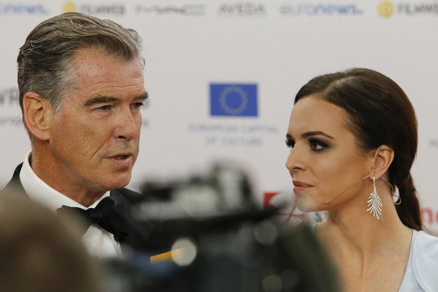 Pierce Brosnan we Wrocławiu na gali wręczenia Europejskich Nagród Filmowych