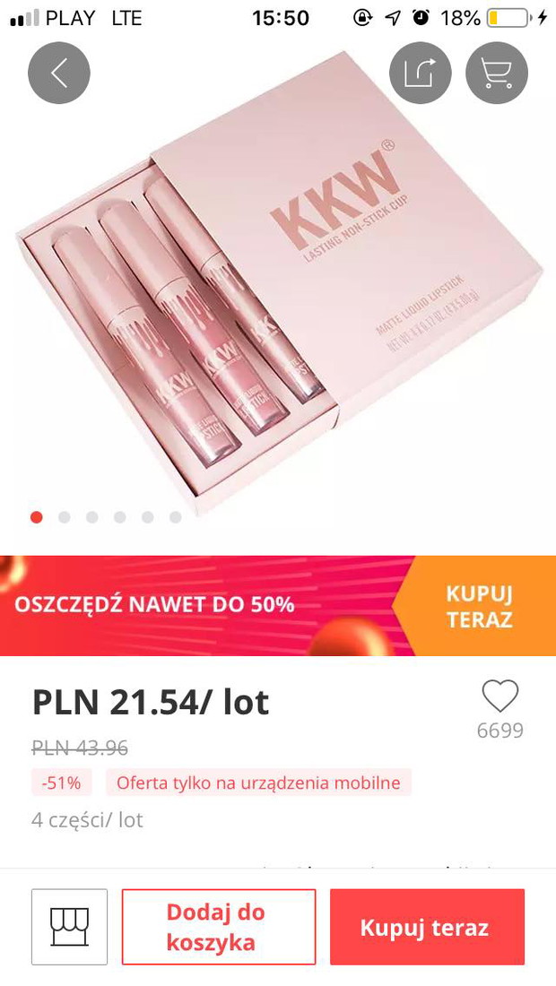 Produkty dostępne na AliExpress