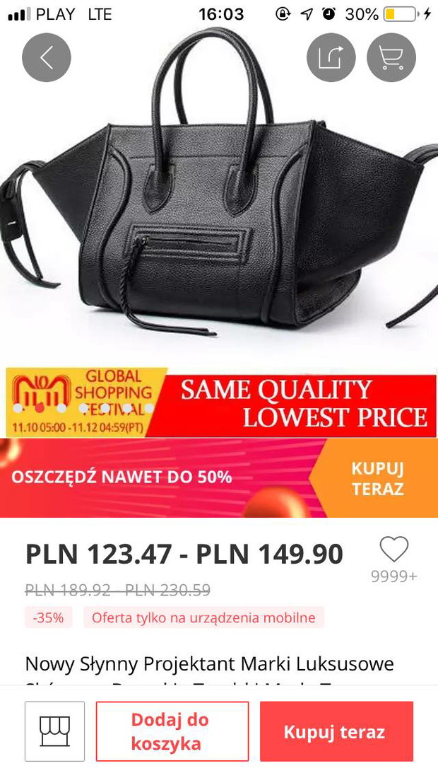 Produkty dostępne na AliExpress