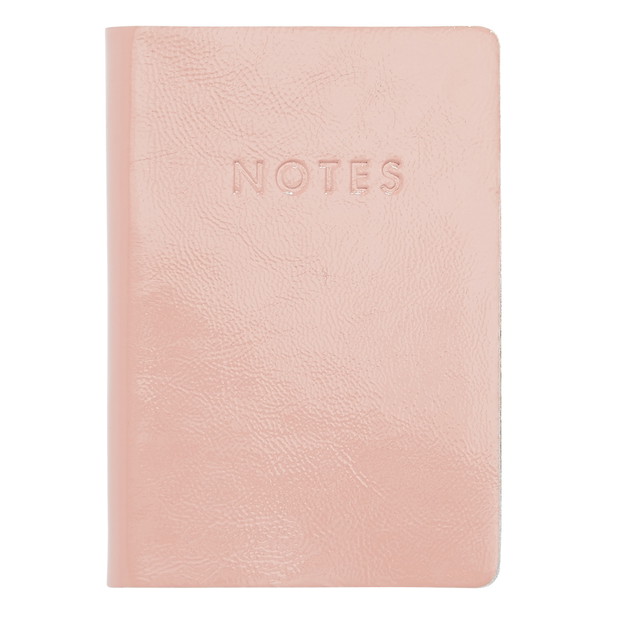 Różowy notes oprawiony w skórę, TK Maxx, 39,99 zł