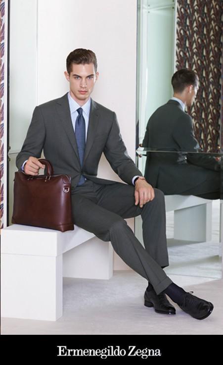 Greg Nawrat w lookbooku Ermenegildo Zegna
