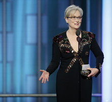 Meryl Streep, przemówienie, Złote Globy 2017