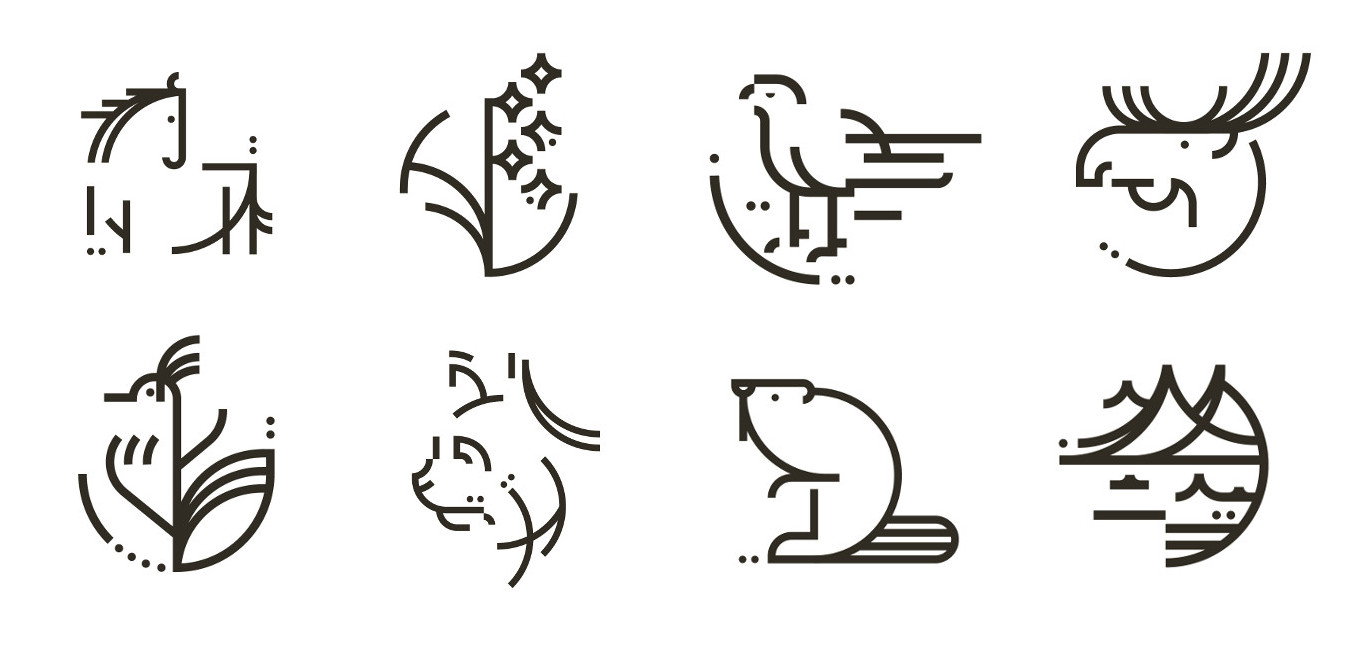 Propozycje logotypów dla Polskich Parków Narodowych