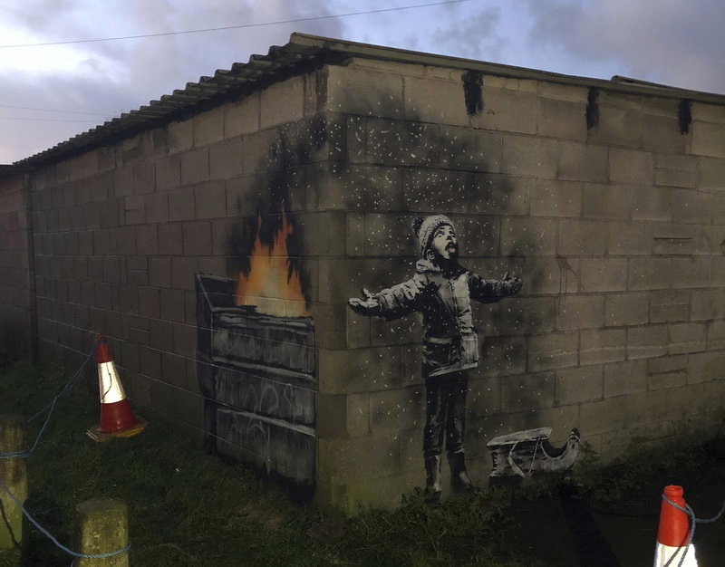 Banksy i jego graffiti o smogu