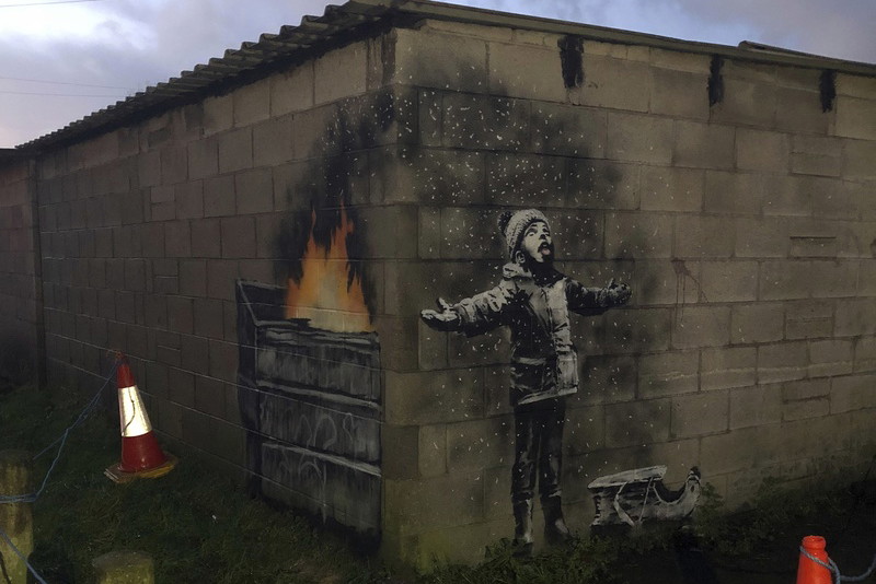 Banksy i jego graffiti o smogu