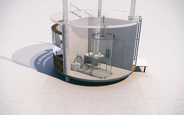 Nowoczesny domek na drzewie, A. Masow Architects, mat. prasowe