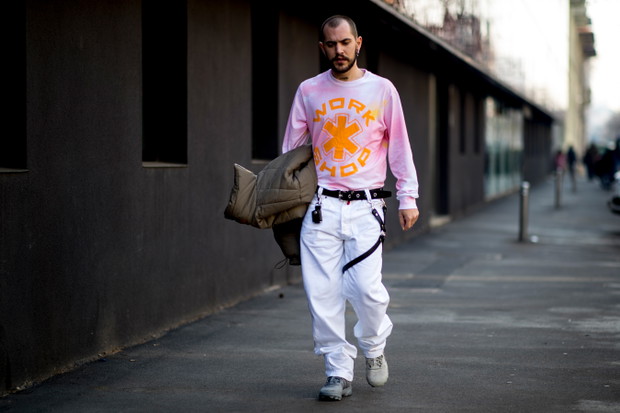 Street style Milan Fashion Week Men's