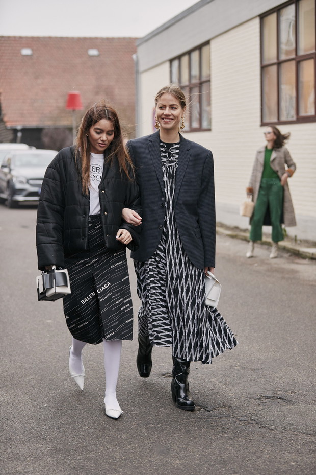 Street fasStreet style z Copenhagen Fashion Week AW19