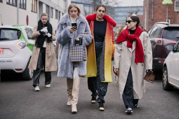 Street fasStreet style z Copenhagen Fashion Week AW19