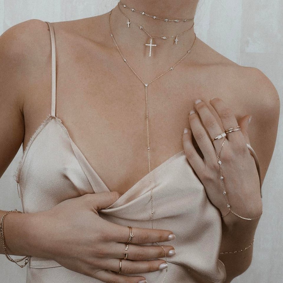 Choker z łańcuszka, Luv Minimal