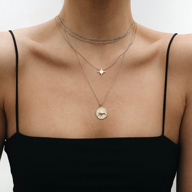Choker z łańcuszka, Luv Minimal