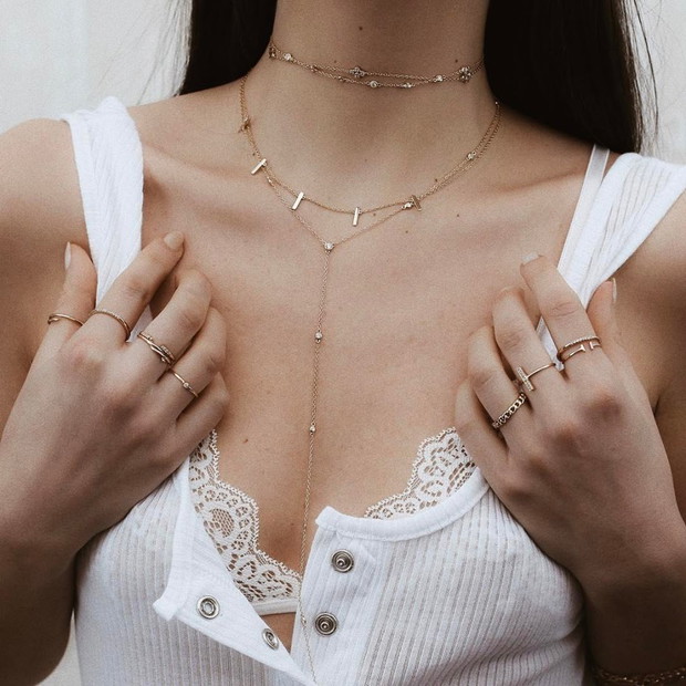 Choker z łańcuszka, Luv Minimal