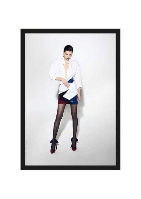 Bella Hadid w lookbooku Alexandre Vauthier jesień-zima 2017/2018, mat. prasowe