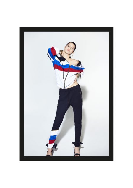 Bella Hadid w lookbooku Alexandre Vauthier jesień-zima 2017/2018, mat. prasowe