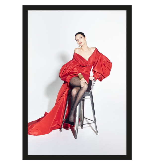 Bella Hadid w lookbooku Alexandre Vauthier jesień-zima 2017/2018, mat. prasowe
