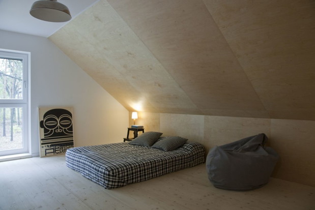 „Dom zamykany” pod Łodzią, projekt: KOZIEJ ARCHITEKCI