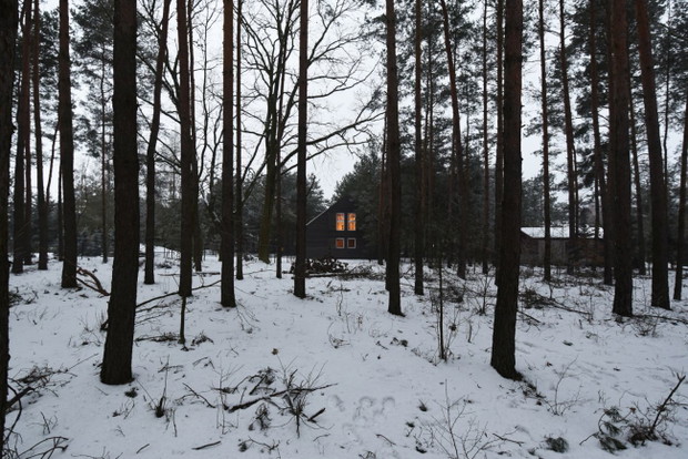 „Dom zamykany” pod Łodzią, projekt: KOZIEJ ARCHITEKCI