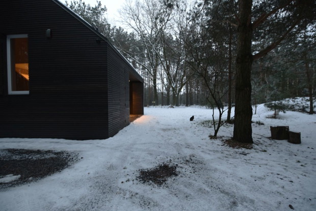 „Dom zamykany” pod Łodzią, projekt: KOZIEJ ARCHITEKCI