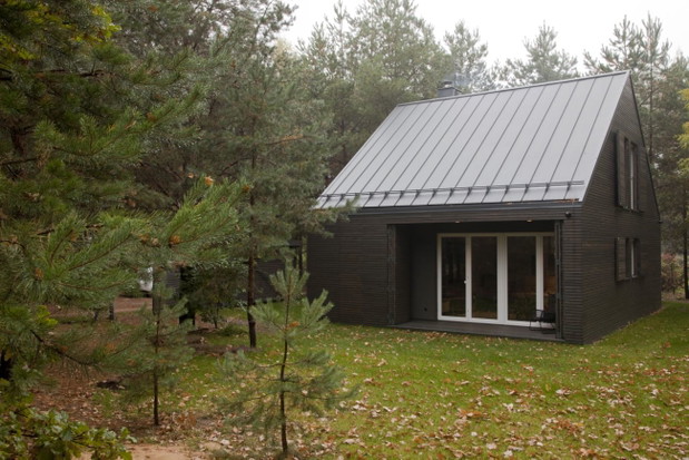 „Dom zamykany” pod Łodzią, projekt: KOZIEJ ARCHITEKCI