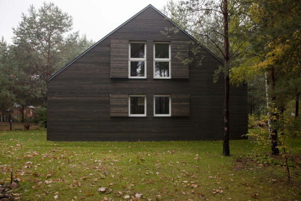 „Dom zamykany” pod Łodzią, projekt: KOZIEJ ARCHITEKCI