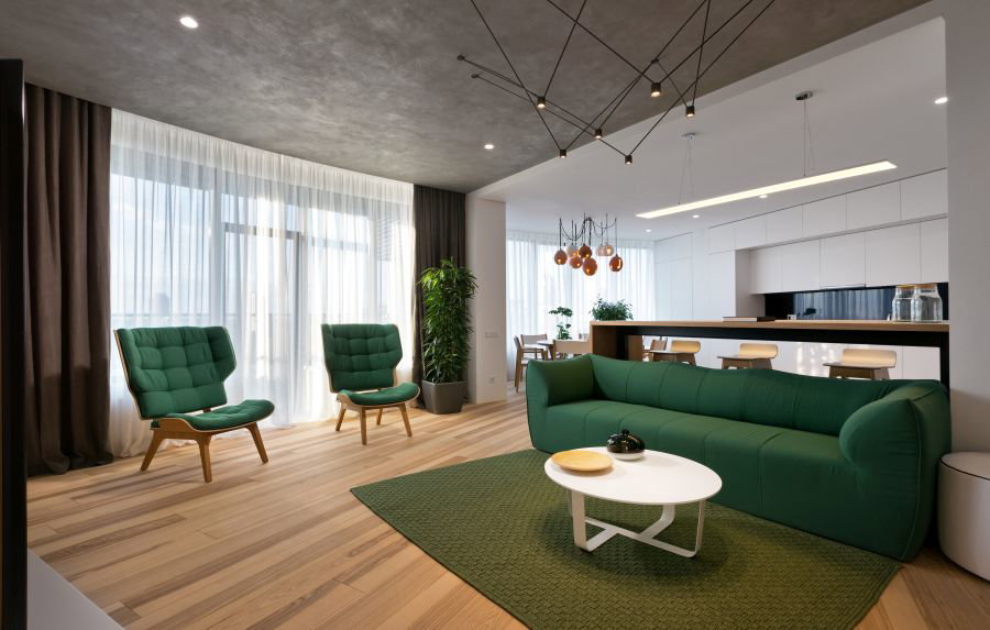 Skyline Residences, mieszkanie od Sergey Makhno Architects, fot. mat. prasowe