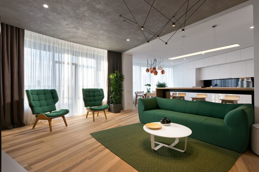 Skyline Residences, mieszkanie od Sergey Makhno Architects, fot. mat. prasowe