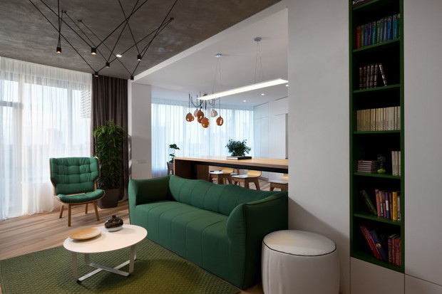 Skyline Residences, mieszkanie od Sergey Makhno Architects, fot. mat. prasowe