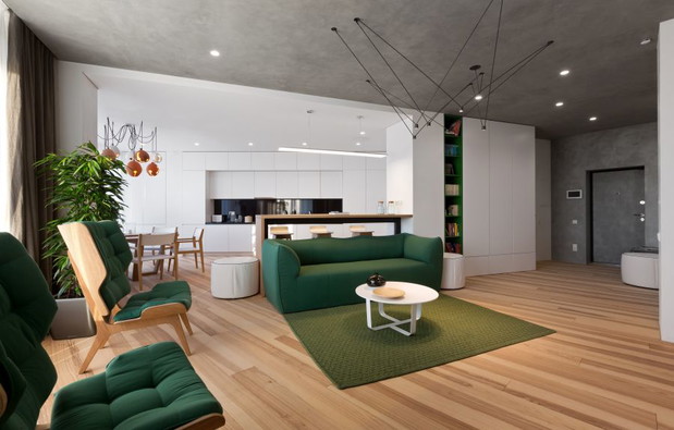 Skyline Residences, mieszkanie od Sergey Makhno Architects, fot. mat. prasowe
