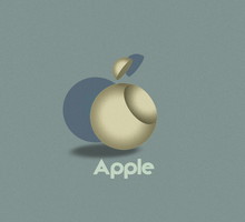 Słynne loga w stylu Bauhausu, Apple, 99designs