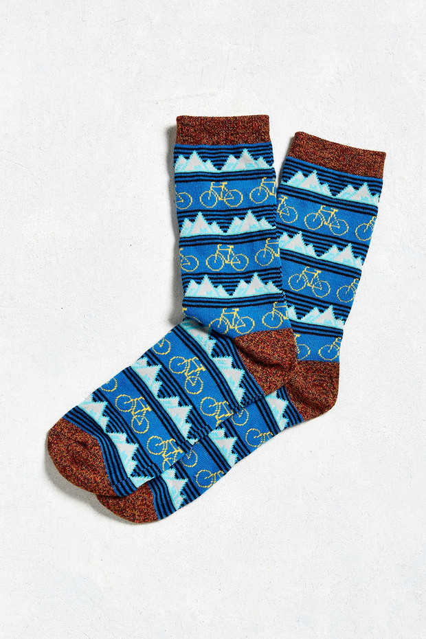 Skarpetki w rowerowy wzorek, Urban Outfitters, 8 USD