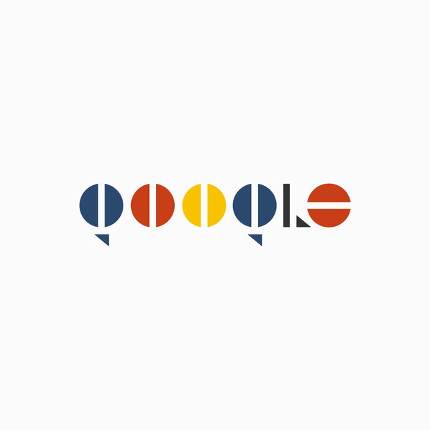 Słynne loga w stylu Bauhausu, Google, 99designs