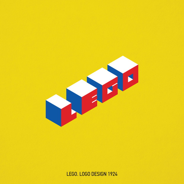 Słynne loga w stylu Bauhausu, LEGO, 99designs
